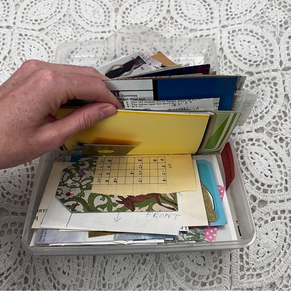 Sterilite pencil box loaded with paper ephemera #9 - Picture 7 of 17